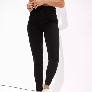 American Eagle Ne(x)t level stretch black skinny jeans size 10 high waist